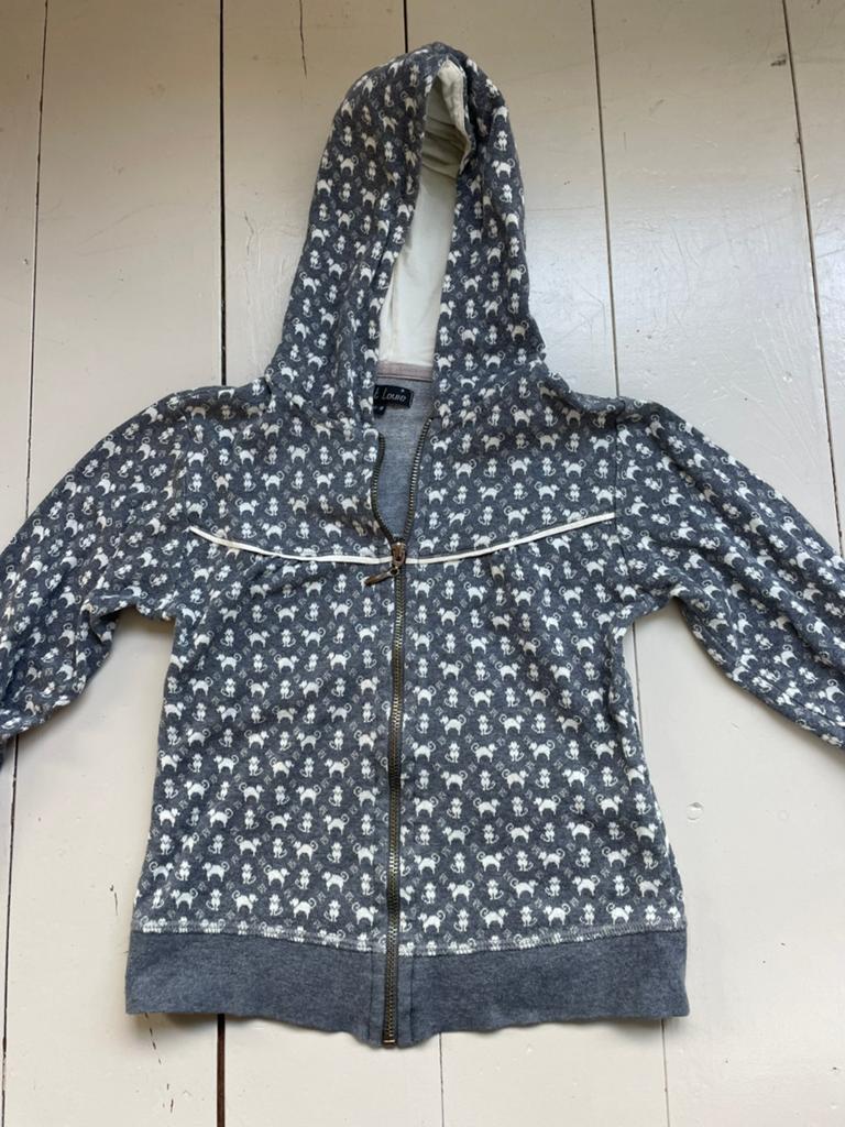 Petit Louie, meisjes vest met kattenprint maat 116, 6-8 jaar, Ophalen of Verzenden, Zo goed als nieuw, Meisje, Trui of Vest