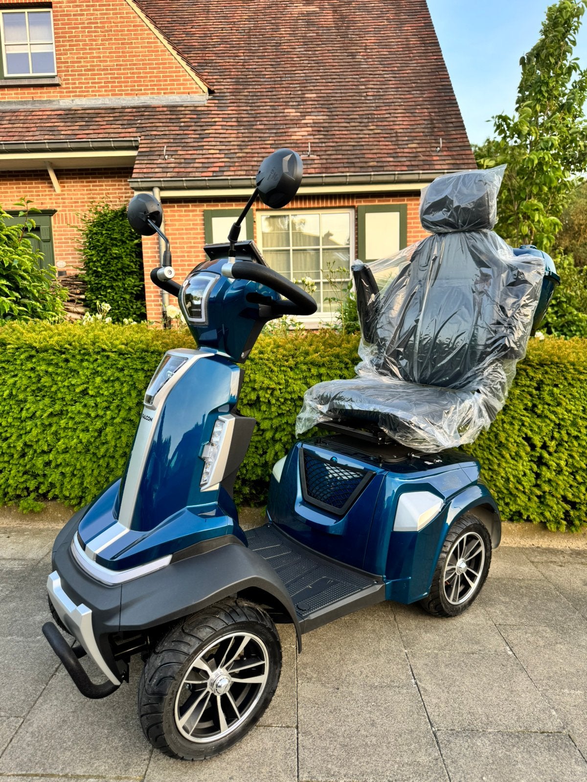 Nieuw Scootmobiel Falcon 20km/u met uitneembare lithium accu, Diversen, Rolstoelen, Ophalen of Verzenden, Inklapbaar, Nieuw, Elektrische rolstoel