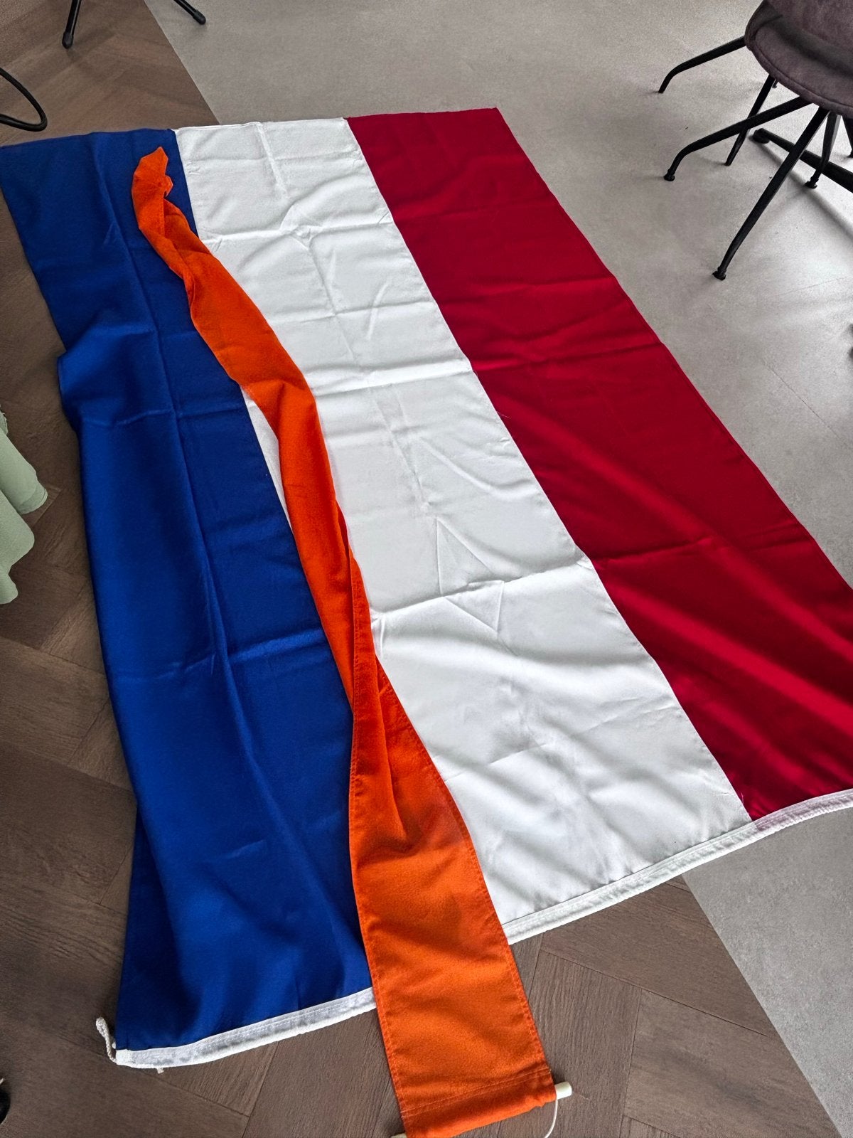Grote Nederlandse vlag + wimpel 2.20 x 1.45, Diversen, Ophalen of Verzenden, Zo goed als nieuw