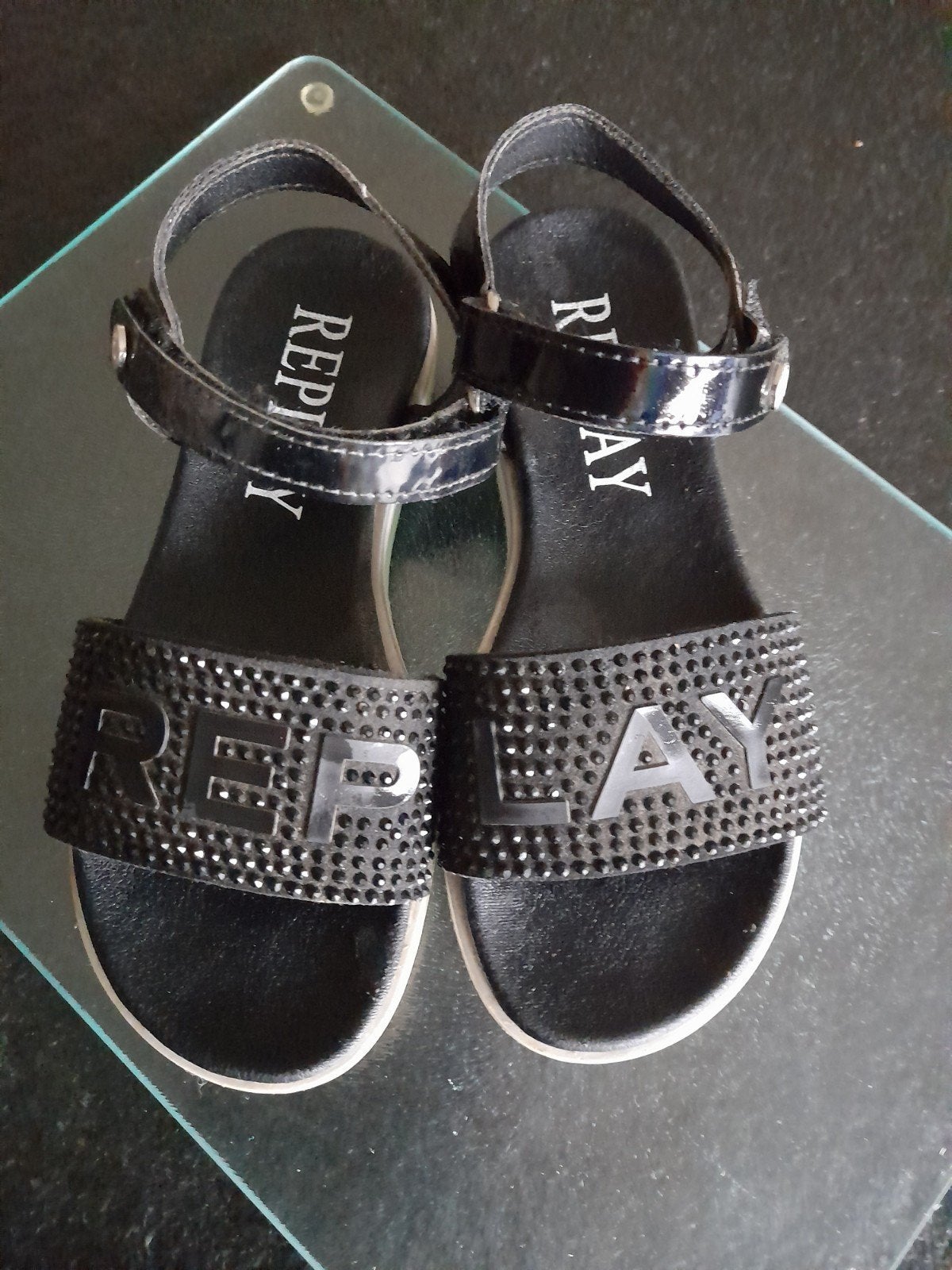 zgan Replay meisjes sandalen zwart maat 33 klittenband, Schoentjes, Ophalen of Verzenden, Zo goed als nieuw, Meisje