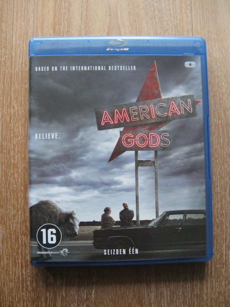 Blu-ray (4 Discs) American Gods Seizoen 1 Ian McShane, Engels, Vanaf 16 jaar, Nederlands, Ophalen of Verzenden