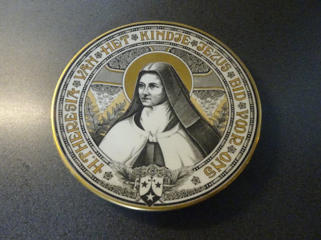 Theresia van Lisieux. Eenvoudig bordje. Ongemerkt., Ophalen of Verzenden
