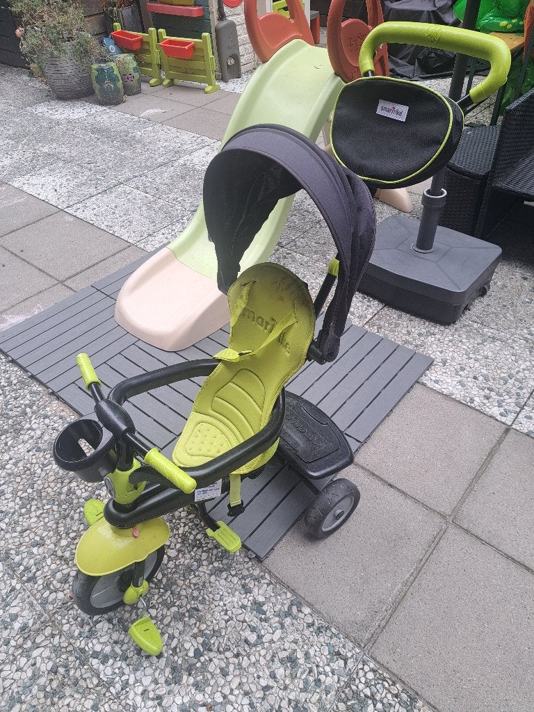 Smartrike driewieler duwfiets / groen, Ophalen, Gebruikt, Smartrike, Duwstang