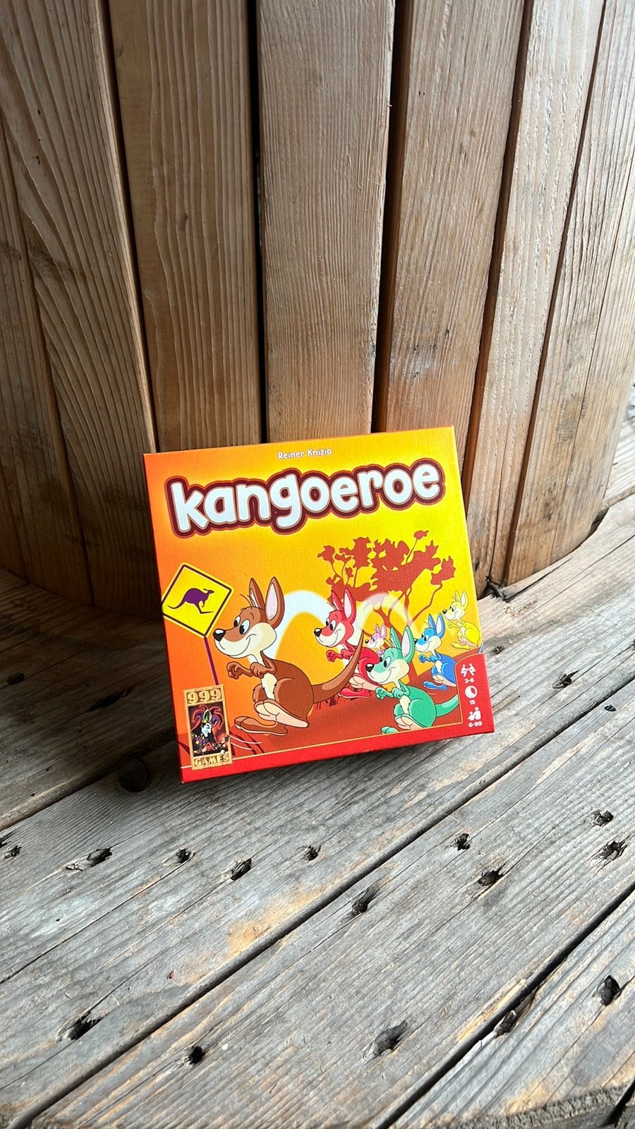 Kangoeroe Reinier Knizia ( 999 Games ), Hobby en Vrije tijd, Vijf spelers of meer, Ophalen of Verzenden, Zo goed als nieuw