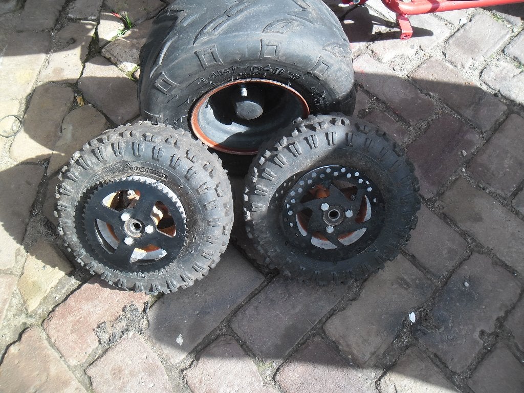 minibike mini bike zelfbouwer setje velgen, Ophalen of Verzenden, Gebruikt, Overige typen