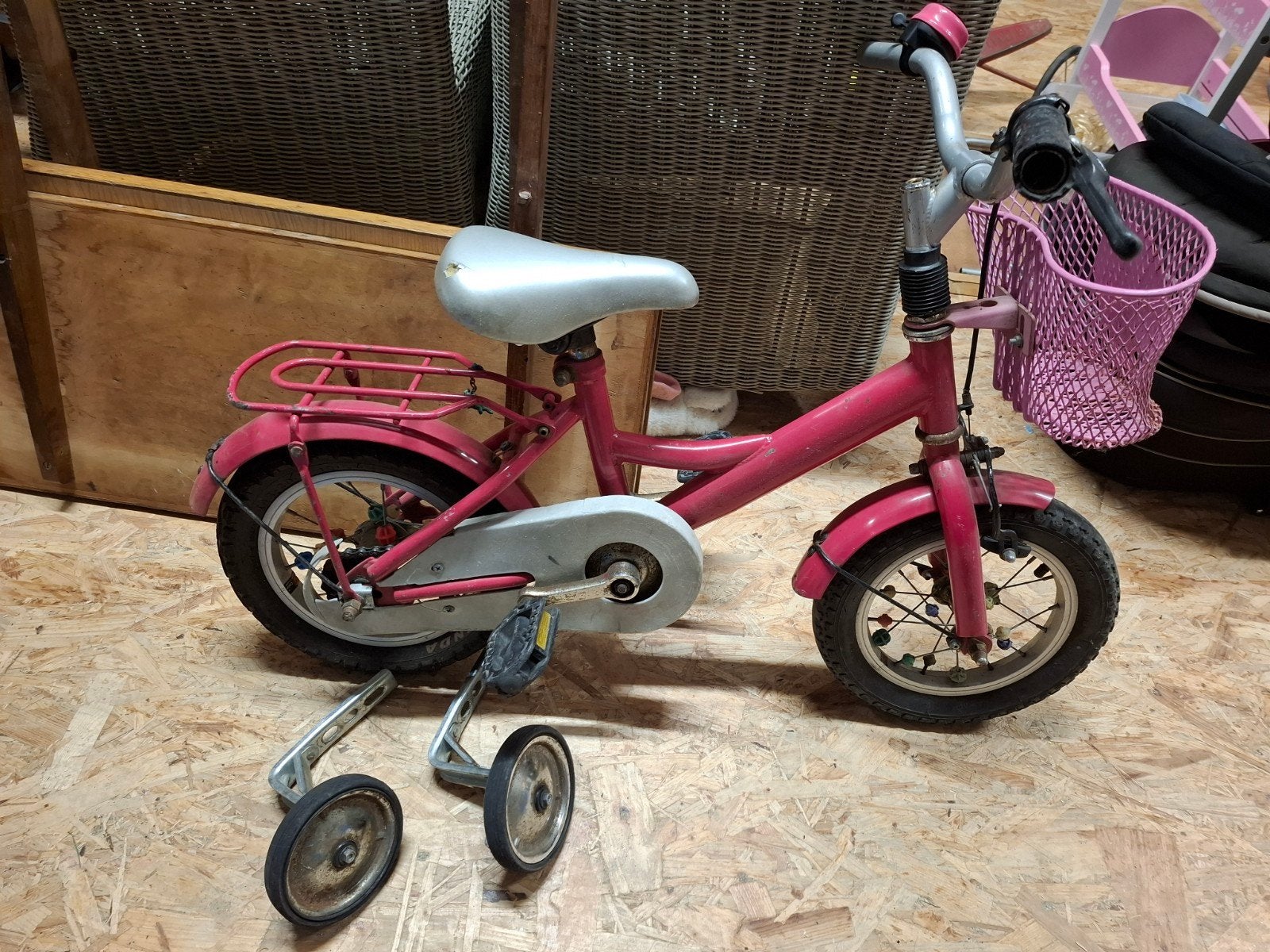 Fietsje 12.5 inch met zijwieltjes, Ophalen, Gebruikt, Minder dan 16 inch, Zijwieltjes
