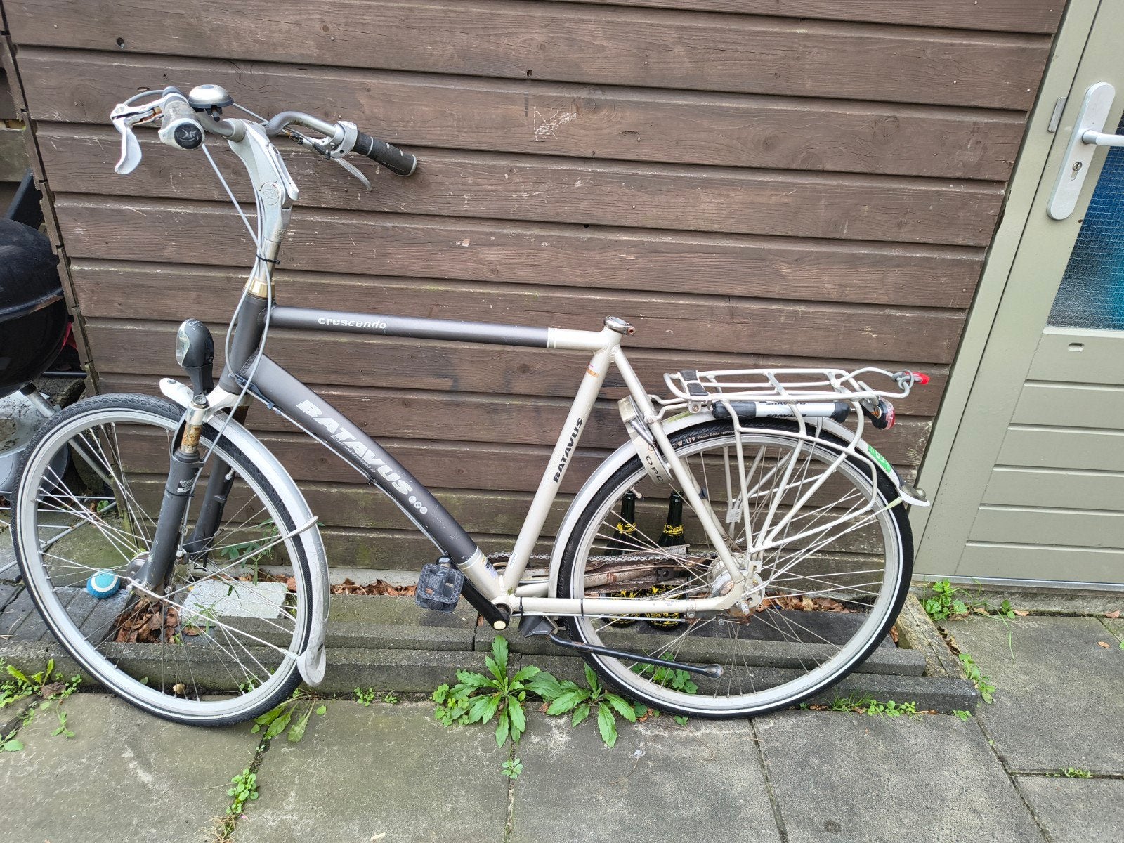 Batavus Crescendo Herenfiets- Gebruikt klus fiets, Velgrem, Versnellingen, Batavus, Ophalen of Verzenden