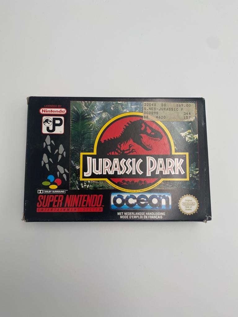Jurassic Park Super Nintendo Entertainment System SNES CIB, Avontuur en Actie, 2 spelers, Ophalen of Verzenden, Zo goed als nieuw