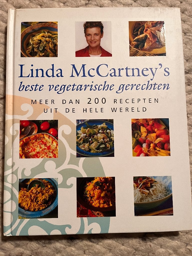 Linda McCartney - Beste vegetarische gerechten 200+ recepten, Boeken, Ophalen of Verzenden, Zo goed als nieuw, Vegetarisch