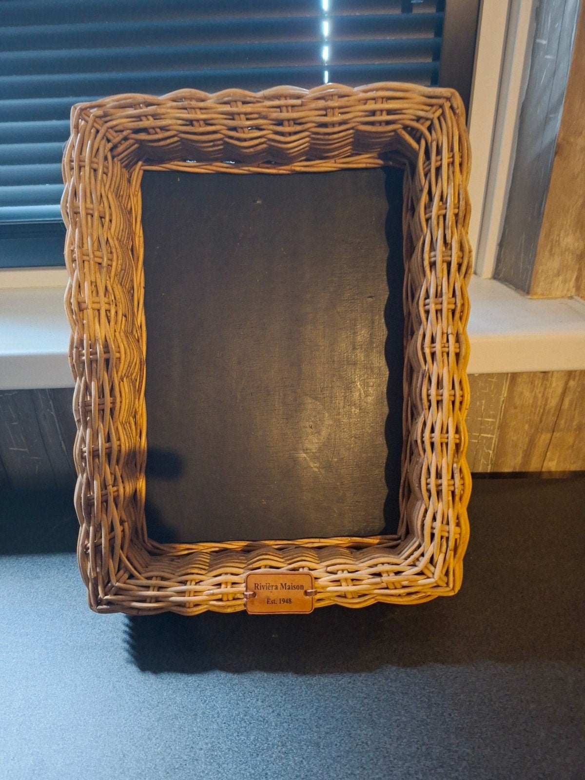 Riviera Maison Rattan Dienblad / Krijtbord, Ophalen, Gebruikt, Landelijk, Natuurlijk materiaal