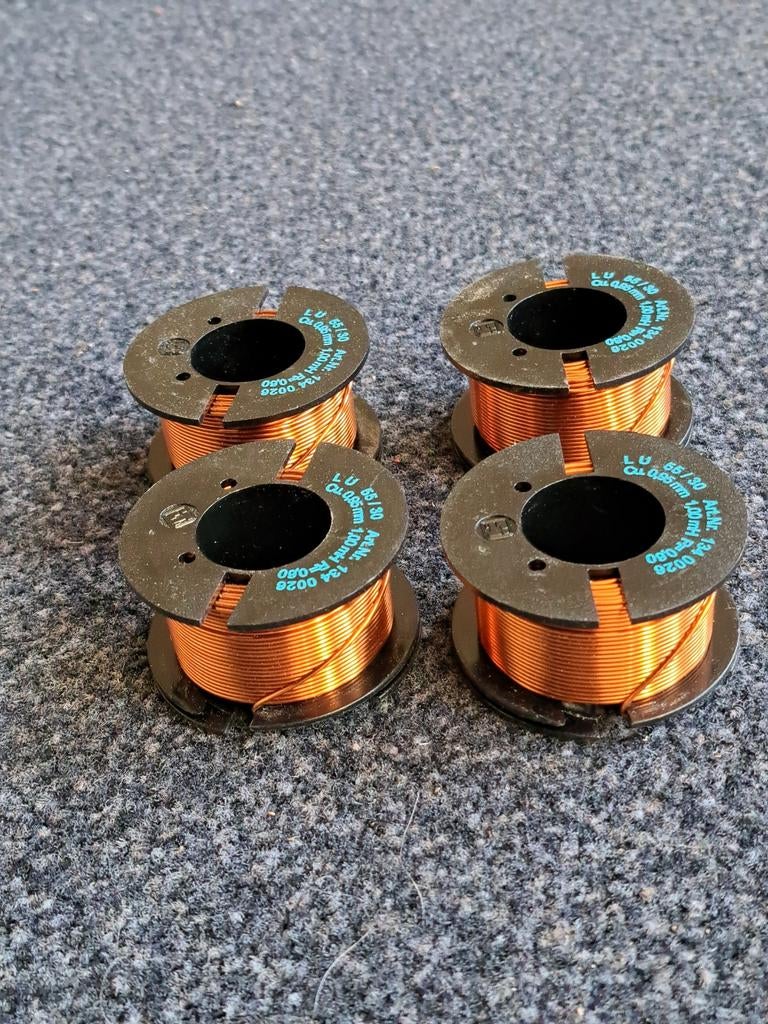 4 stuks spoel 1.00 mH 0.85 mm L-U 55/30 Art.Nr. 134 0028, Ophalen of Verzenden, Gebruikt