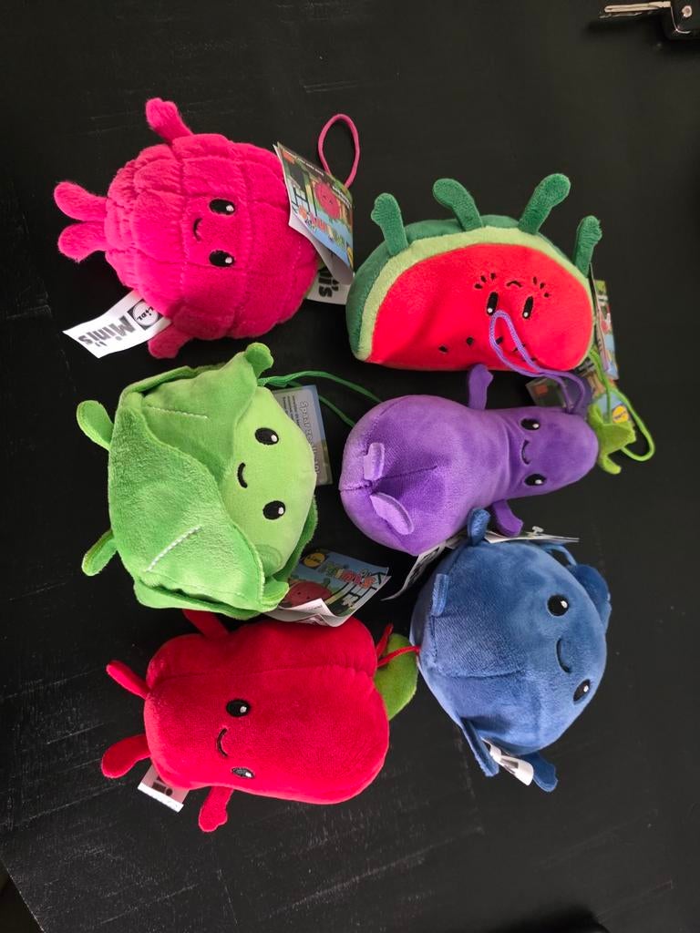 Lidl Minis knuffels (6 stuks), Albert Heijn, Overige typen, Ophalen of Verzenden, Meerkleurig