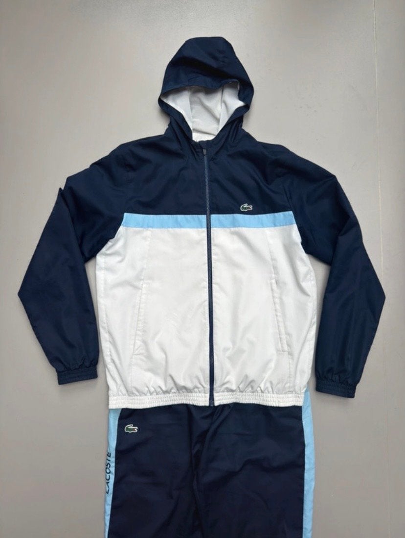 Lacoste trainingspak - Maat L, Maat 52/54 (L), Blauw, Ophalen of Verzenden, Zo goed als nieuw