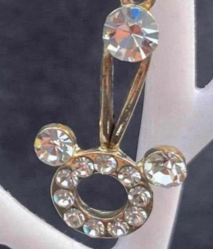 Zilverkleurige Glimmende Mickey Mouse Oorbellen NIEUW, Sieraden, Tassen en Uiterlijk, Oorbellen, Ophalen of Verzenden, Nieuw, Overige materialen