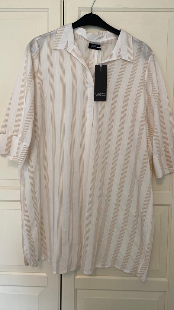 Yesta zomerse wijde tuniek 48, Kleding | Dames, Grote Maten, Verzenden, Nieuw, Blouse of Tuniek