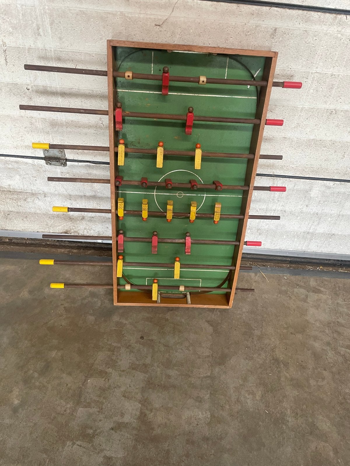 Vintage Tafelvoetbalspel - Houten Voetbaltafel, Kinderen en Baby's, Ophalen, Gebruikt