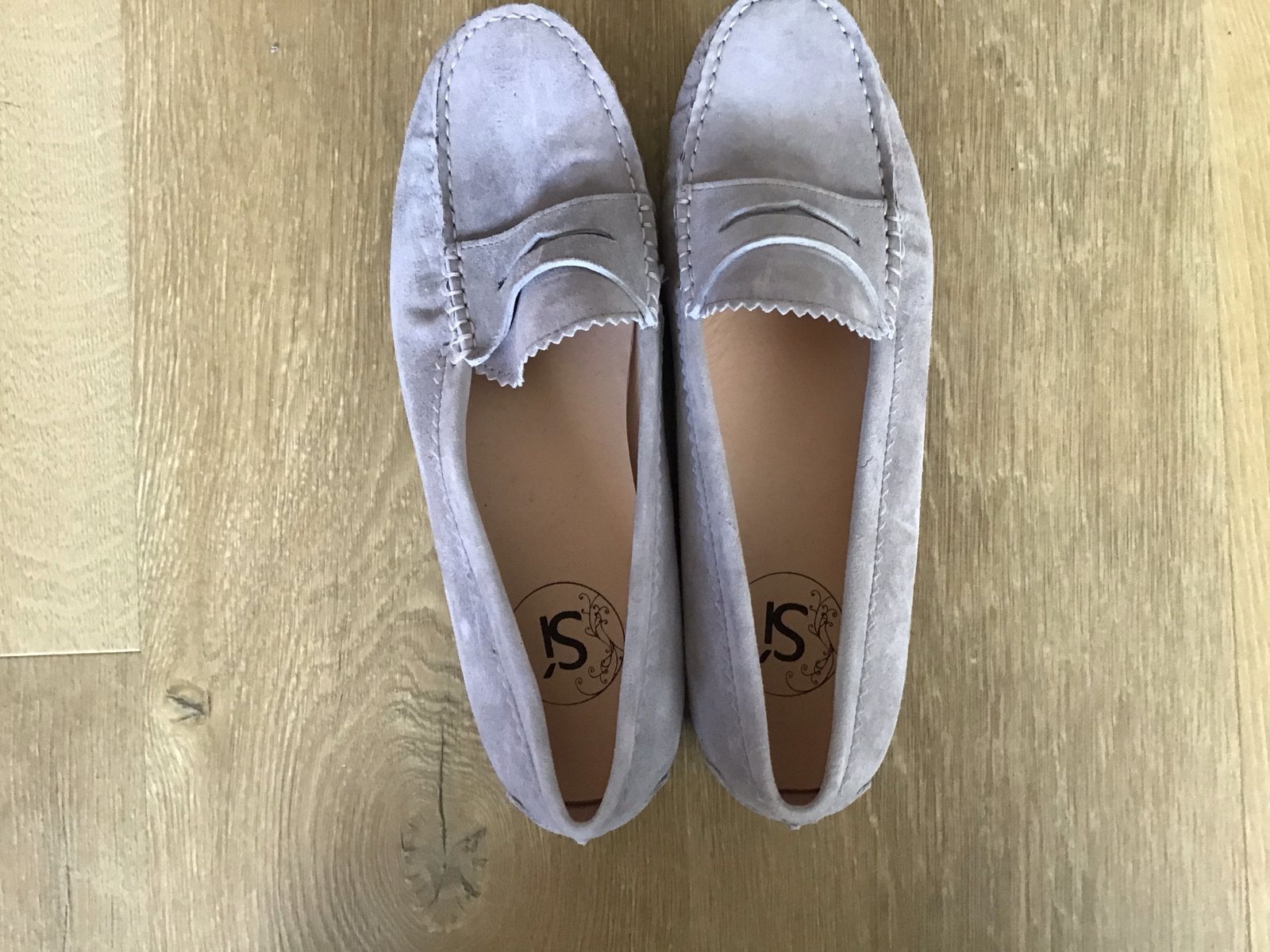 Si grijze suede moccasin maat 39, Ophalen of Verzenden
