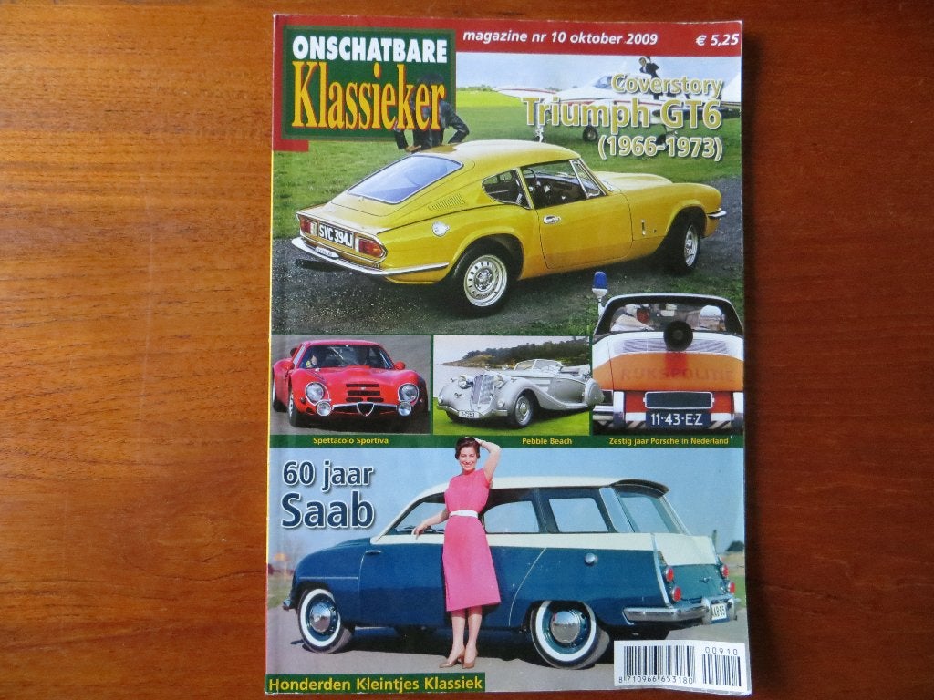 Onschatbare Klassieker 10 2009 Triumph GT6 (’66-’73), Saab, Ophalen of Verzenden, Nieuw, Peugeot