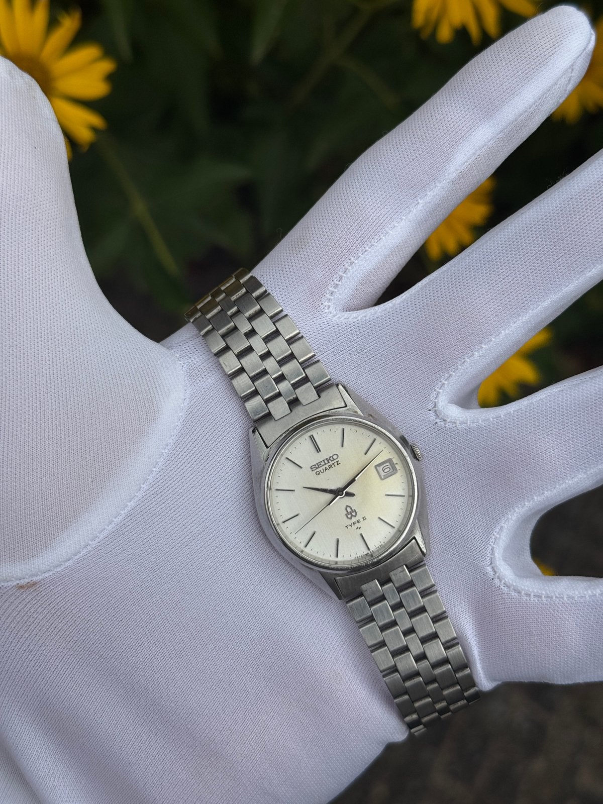 Seiko Type II 7122-7020 – Vintage JDM Quartz (1980s), Sieraden, Tassen en Uiterlijk, Horloges | Heren, Gebruikt, Staal, Ophalen of Verzenden