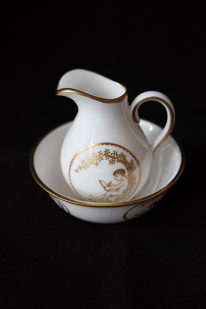 Vintage miniature Spode Engeland lampetstel, Ophalen of Verzenden