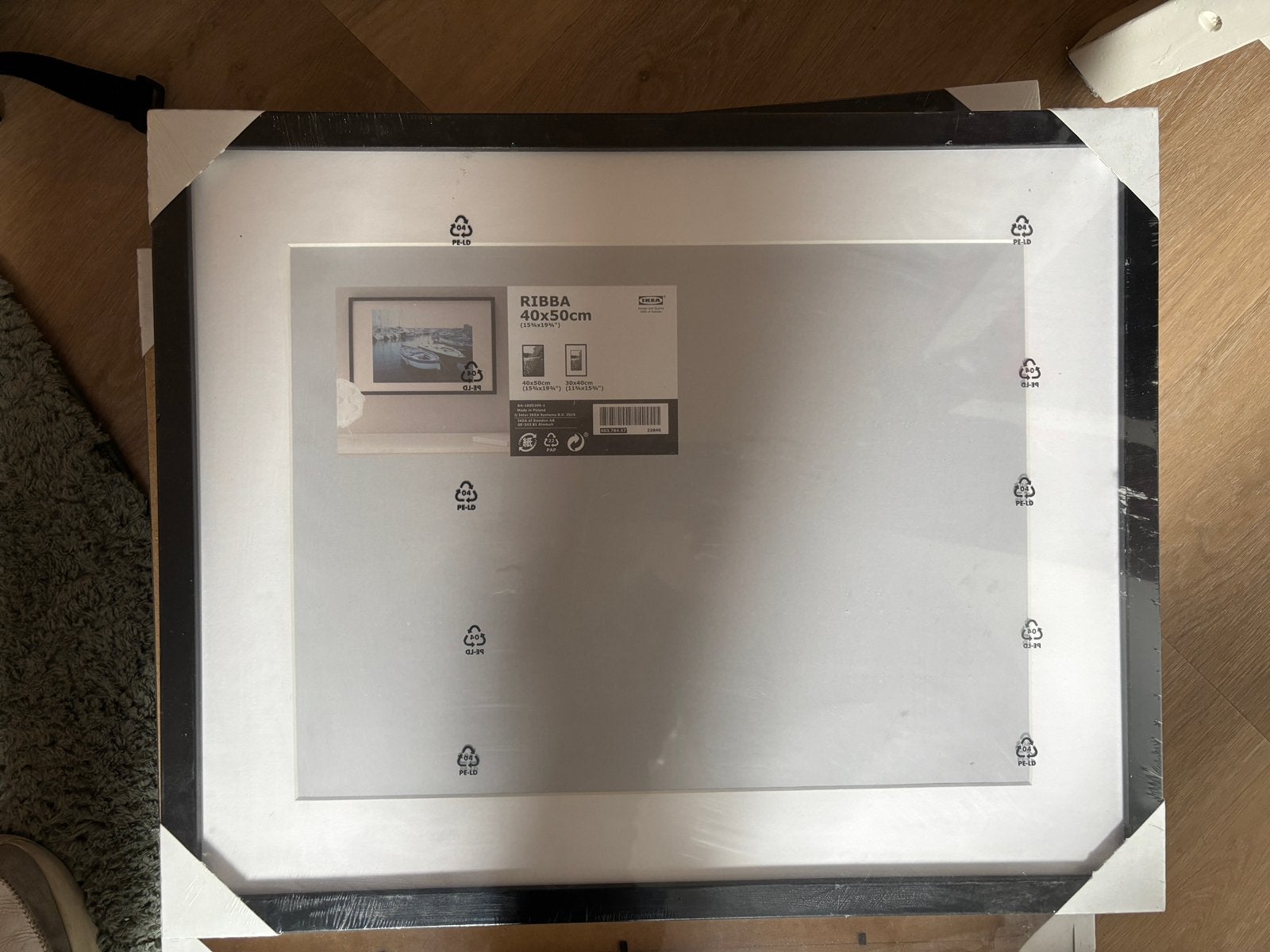 4x IKEA RIBBA fotolijst van 40x50 cm (nieuw), Ophalen of Verzenden, Zo goed als nieuw, Minder dan 50 watt