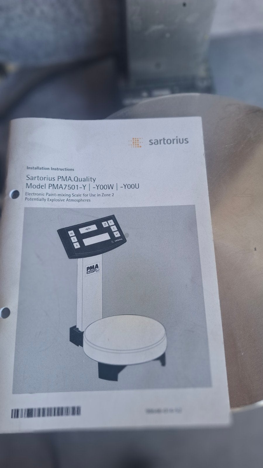 Professionele  weegschaal. Sartorius, Ophalen