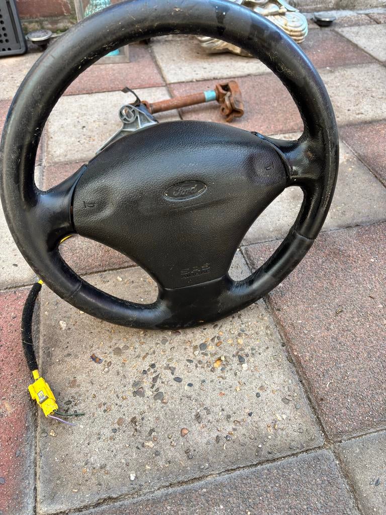 Sportstuur Ford Escort met contactslot en stang, Ophalen, Gebruikt, Ford