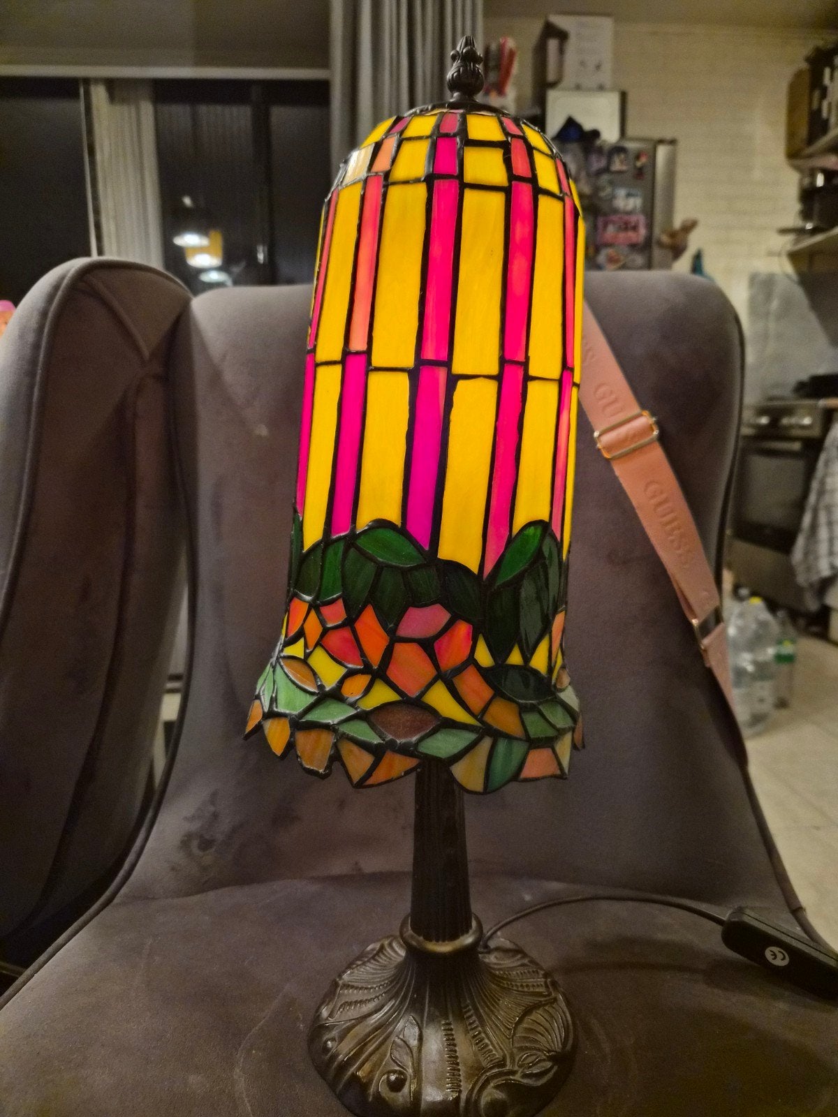 Unieke Tiffany-Stijl Tafellamp / Bureaulamp, Ophalen