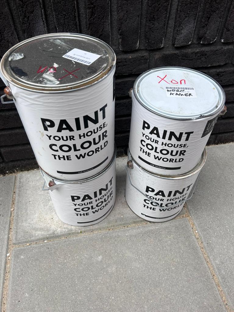 Muurverf van LAB paint - kleur Mushroom 287, Ophalen, Zo goed als nieuw