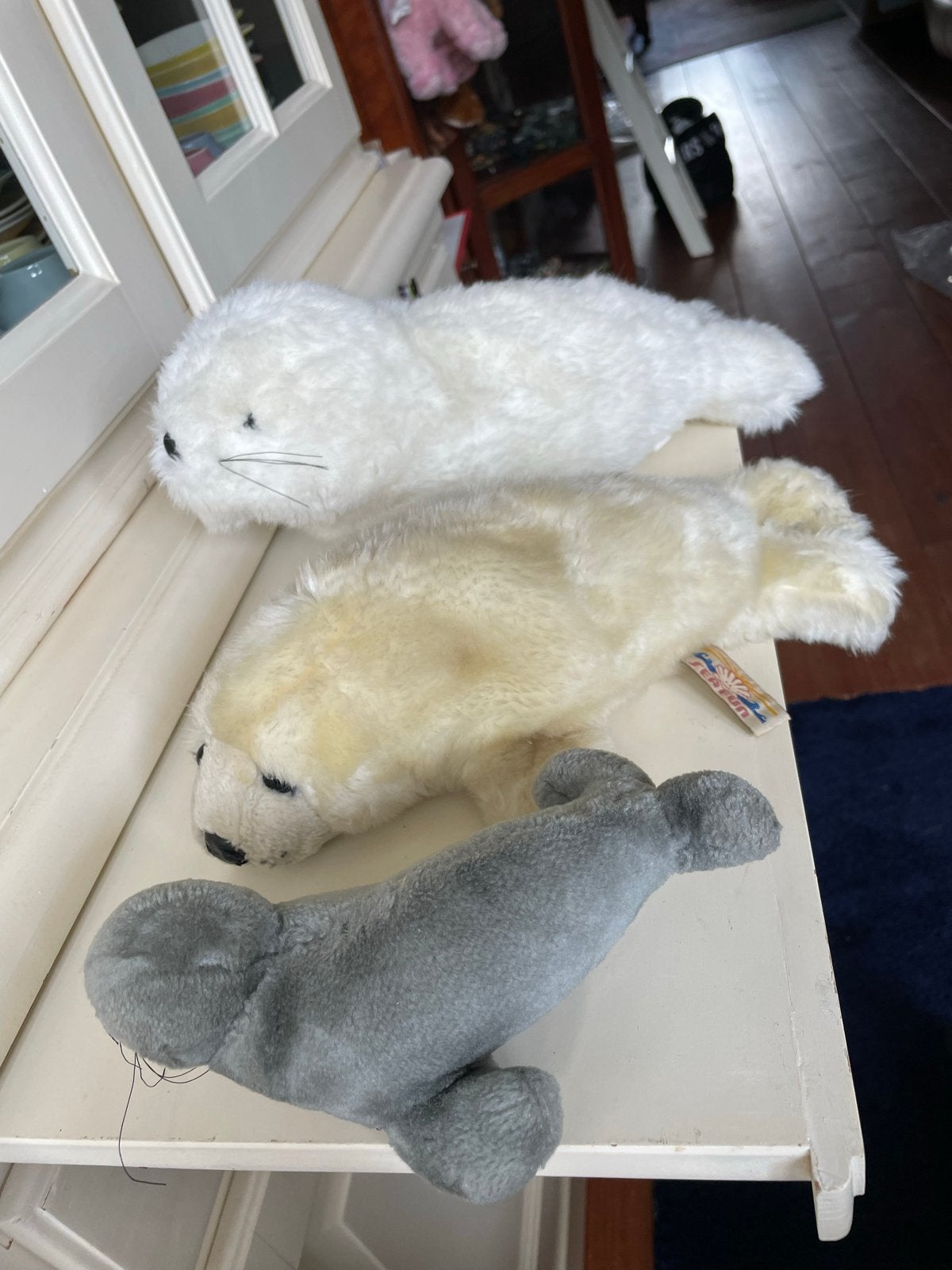 Diverse knuffels: zeehonden, schildpadden, octopus en haai, Kinderen en Baby's, Speelgoed | Knuffels en Pluche, Gebruikt, Overige typen