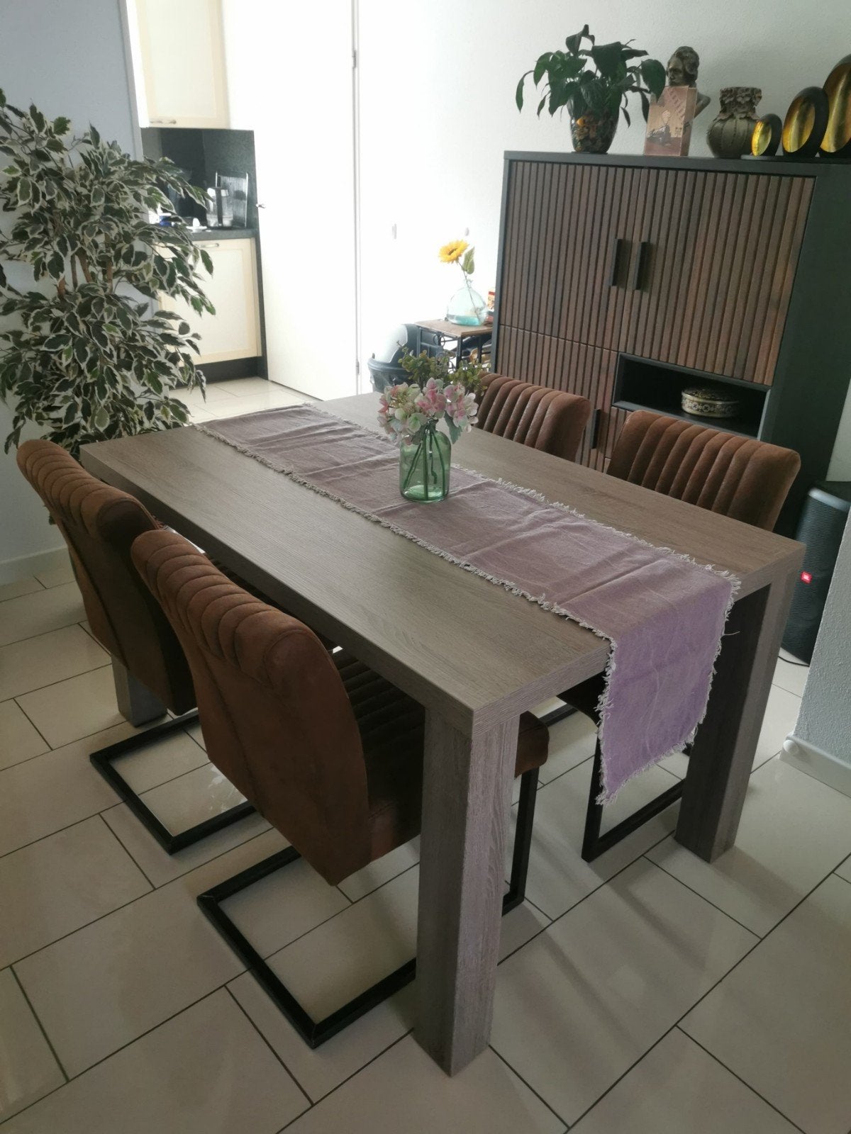 Eetkamertafel zo goed als nieuw, Ophalen, 100 tot 150 cm, 50 tot 100 cm, Zo goed als nieuw