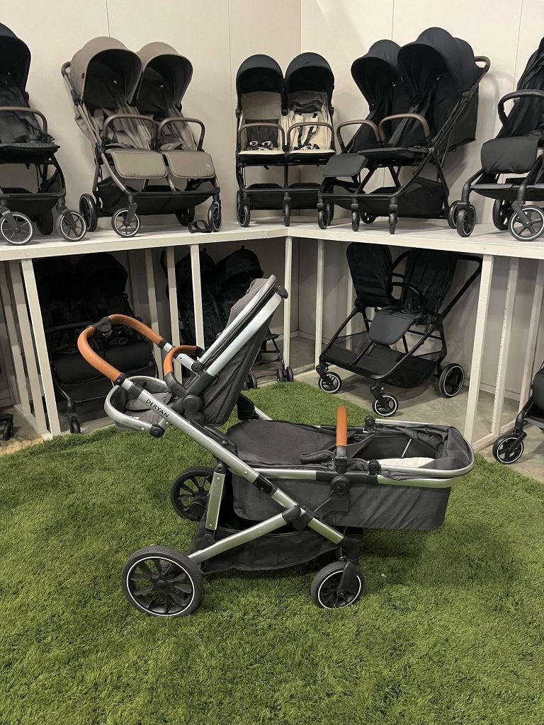 Deryan Evy Grijs Duowagen Kinderwagen - Online Uitverkocht, Overige merken, Deryan, Team@deryan.com, Ophalen of Verzenden