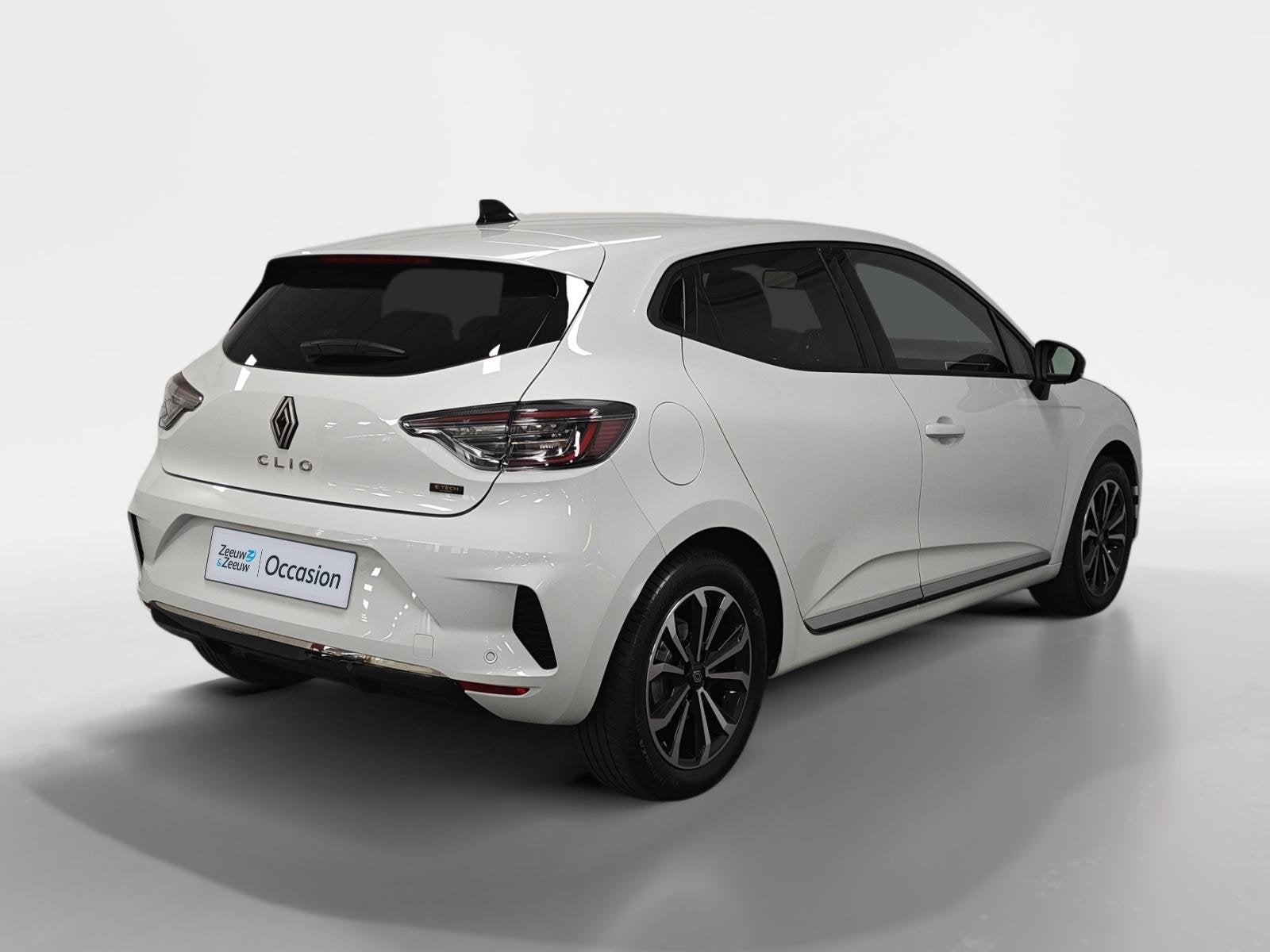 Renault Clio 1.6 E-Tech Full Hybrid 145 techno AUTOMAAT NAVI, Auto's, 12 maanden, Euro 6, Leder en Stof, Wit