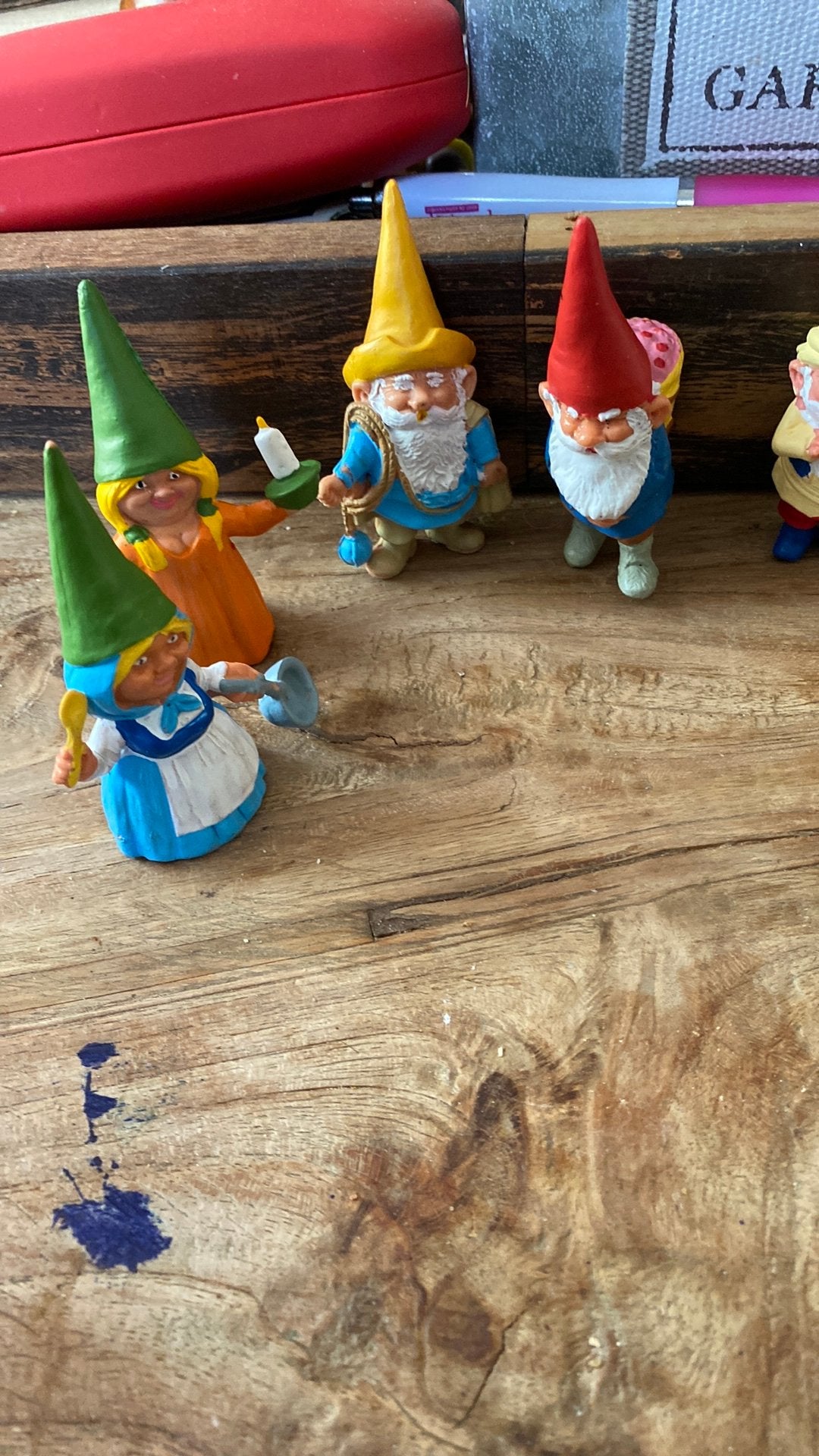 Lot David de Kabouter figuren en smurfjes, Ophalen of Verzenden, Zo goed als nieuw