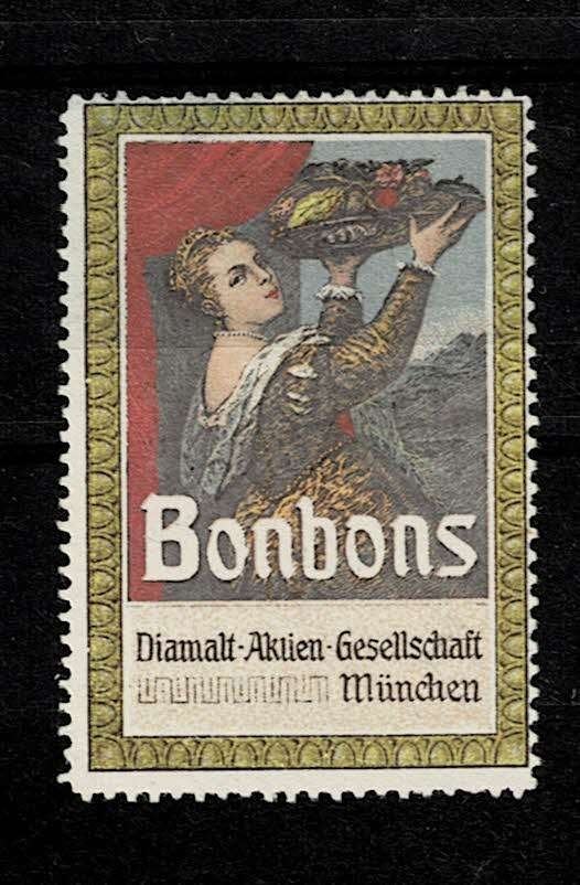sluitzegel Duitsland BONBONS, Ophalen of Verzenden, Overige thema's