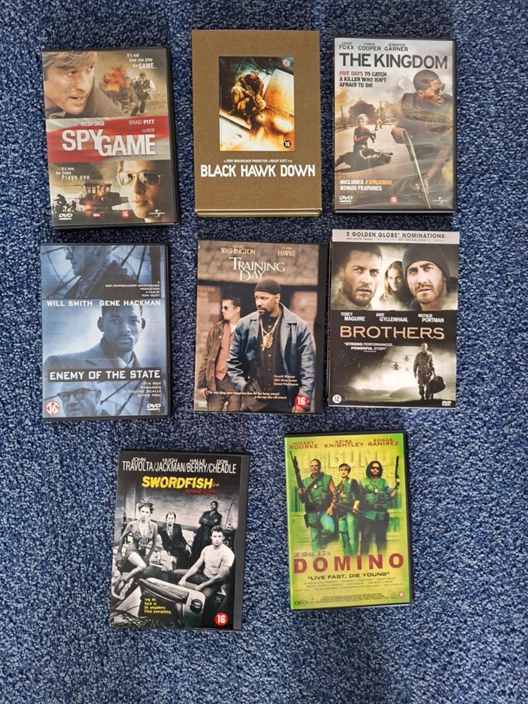 8 DVD's Actie trillers, Alle leeftijden, Ophalen of Verzenden, Zo goed als nieuw