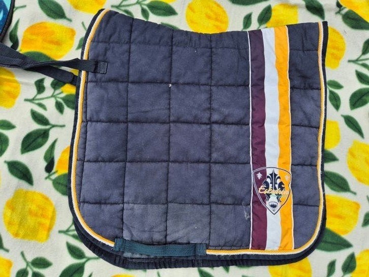 Mooi navy eskadron full dressuur dekje, Dieren en Toebehoren, Full (L), Gebruikt, Dressuurdekje, Ophalen of Verzenden