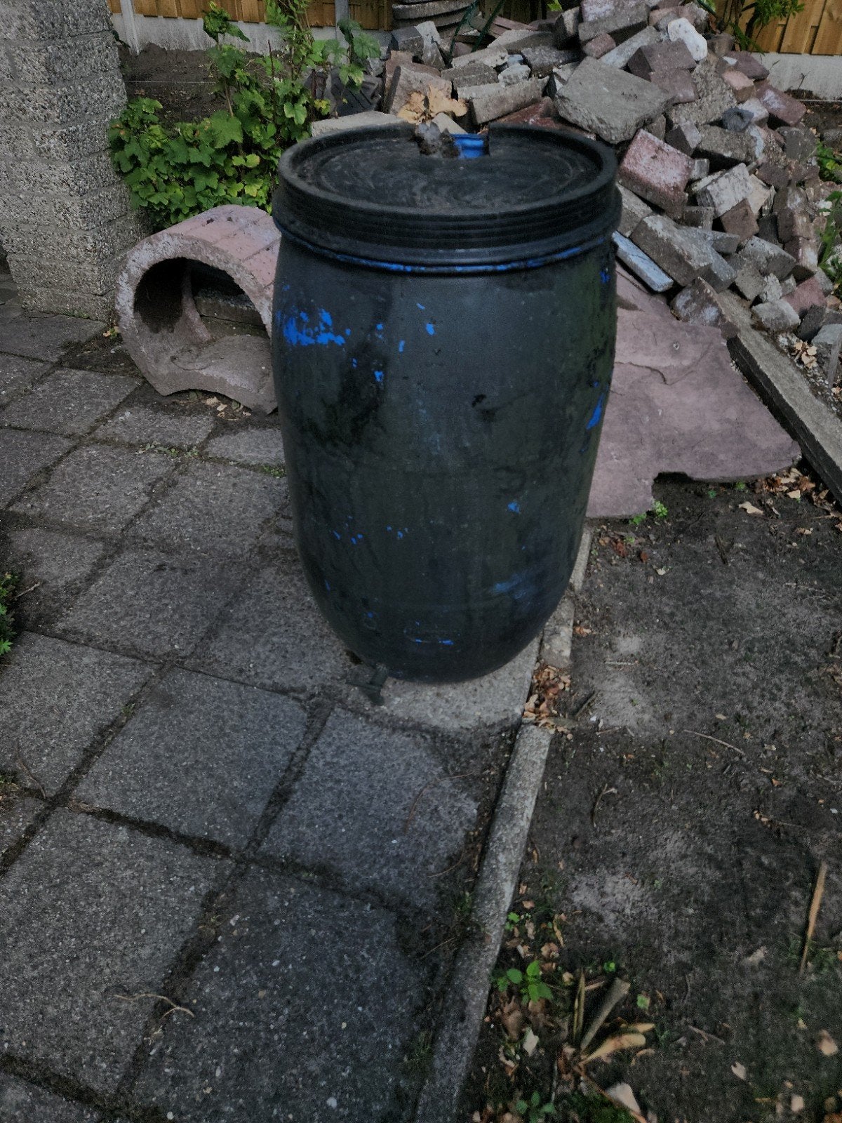 Regenton 100 liter, gratis ophalen, Tuin en Terras, Regentonnen, 150 liter of meer, Ophalen, Gebruikt