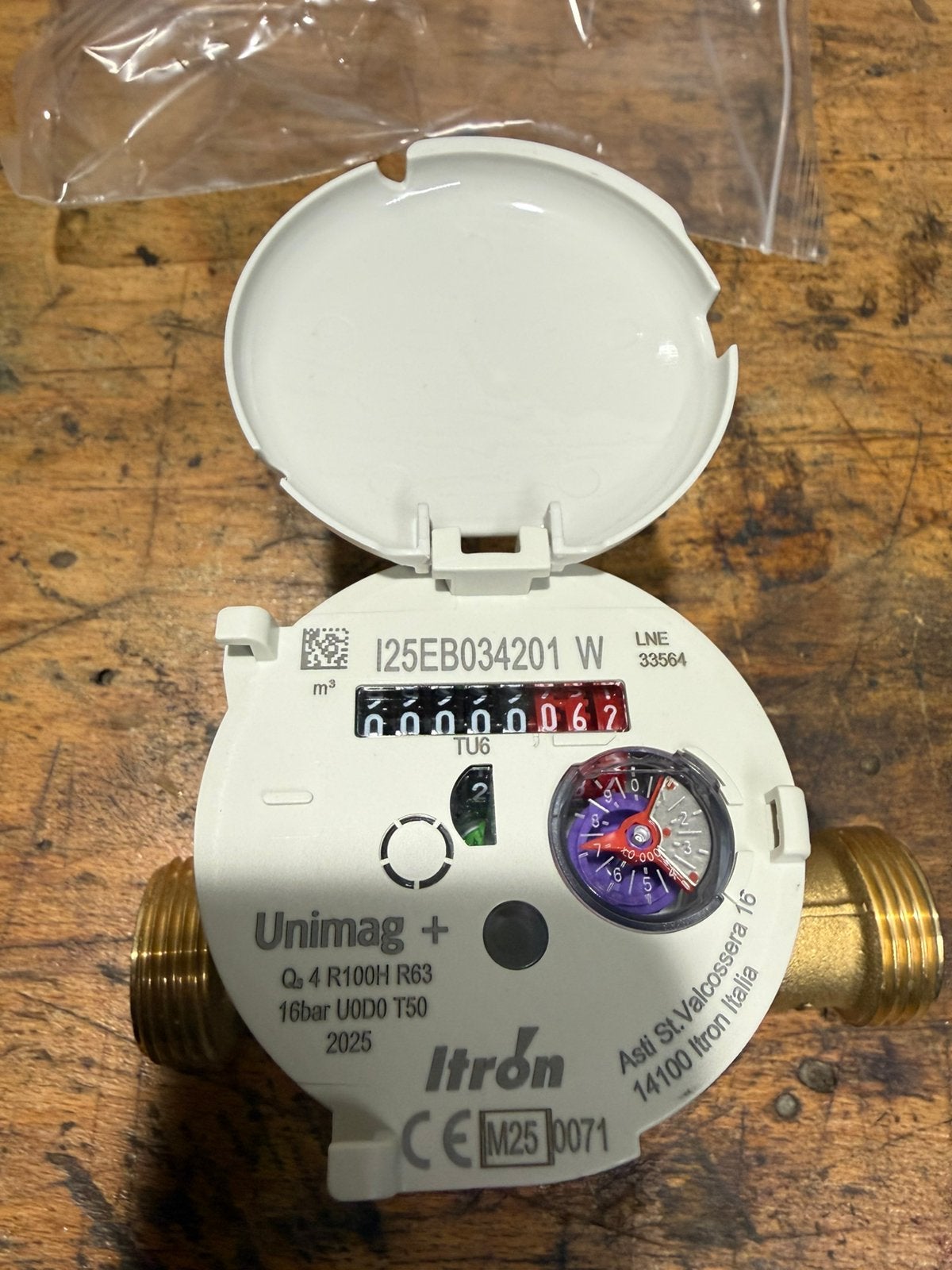 Itron watermeter, Doe-het-zelf en Verbouw, Verwarming en Radiatoren, Minder dan 30 cm, Overige typen, Nieuw, Minder dan 60 cm