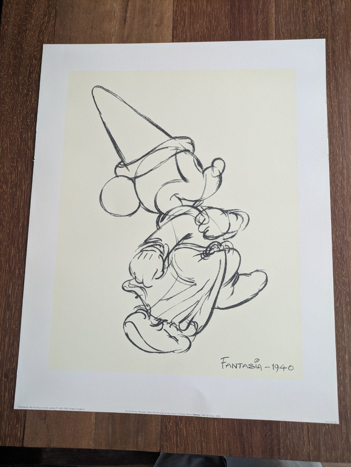 Vintage Disney Fantasia Mickey Mouse poster, Verzamelen, Posters, Ophalen of Verzenden, A1 t/m A3