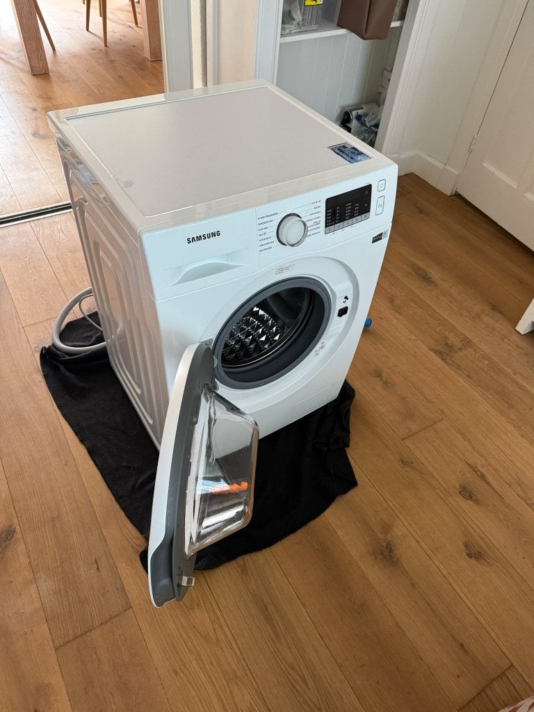 Samsung EcoBubble Wasmachine 7 kg, 1400 tpm, Witgoed en Apparatuur, Ophalen, Handwasprogramma, Zo goed als nieuw, Voorlader
