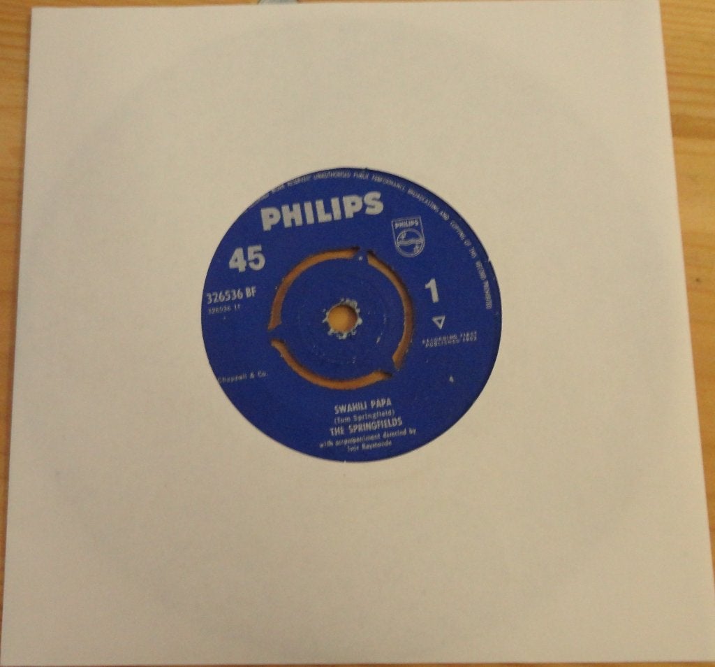 The Springfields > Swahili Papa, Cd's en Dvd's, Ophalen of Verzenden, Gebruikt, 7 inch, Pop