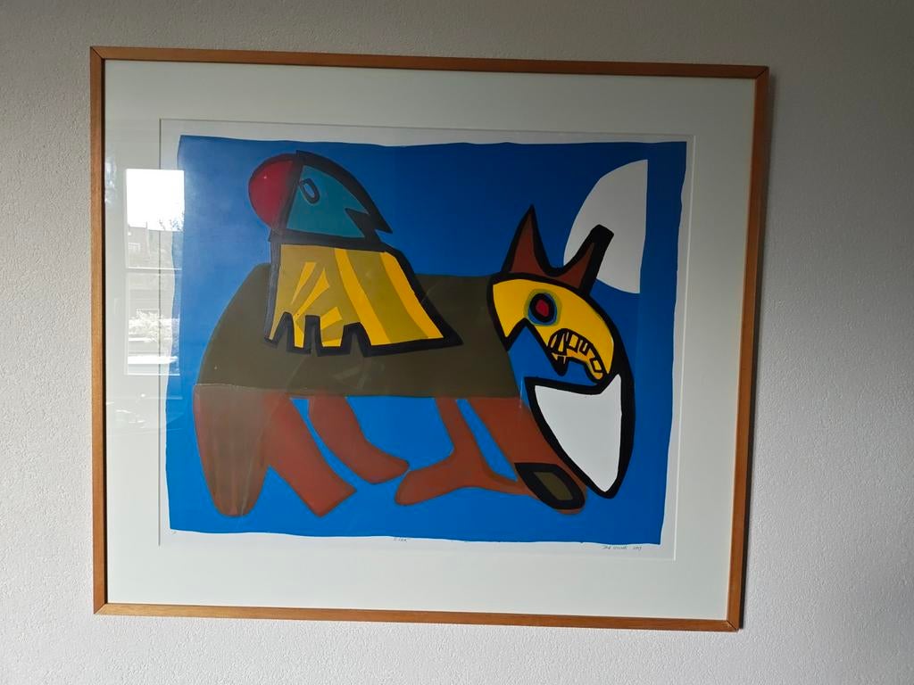 Ridder , Derk Wessels zeefdruk (nr. 4 van 30), Antiek en Kunst, Kunst | Litho's en Zeefdrukken, Ophalen