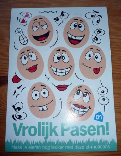 stickervel pasen eieren, Ophalen of Verzenden, Nieuw