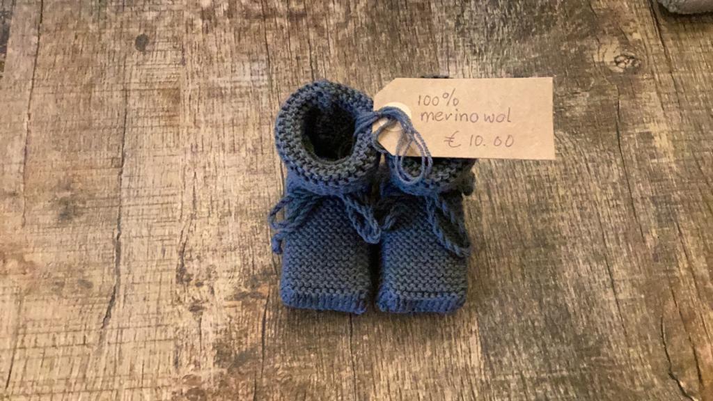 Babyslofjes merinowol,voetzool 8 cm., Kinderen en Baby's, Babykleding | Schoentjes en Sokjes, Ophalen of Verzenden, Nieuw, Jongetje of Meisje