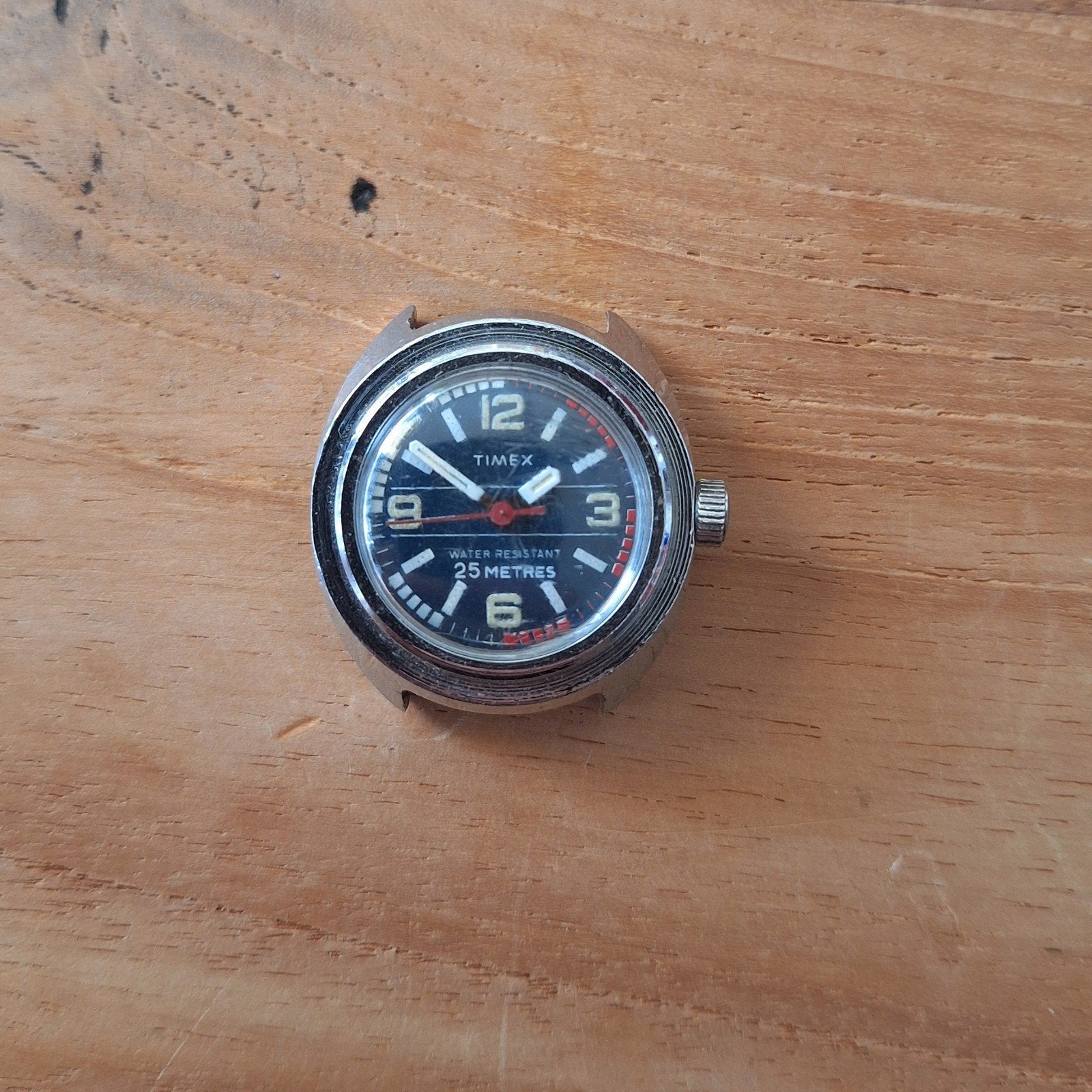 Timex vintage handopwind horloge, Ophalen of Verzenden, Staal