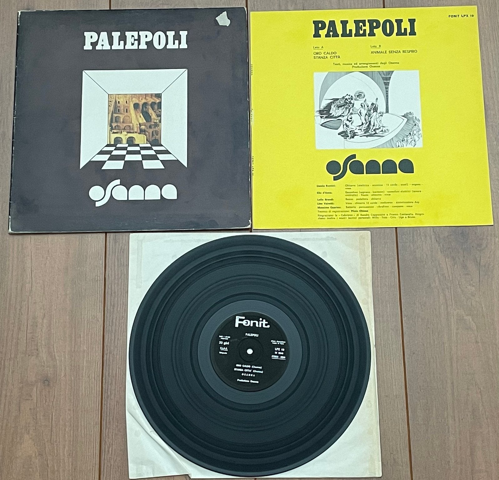 Osanna ‎- Palepoli lp / Italy, '74, w. printed inner / Prog, Inclusief binnenhoes, Ophalen of Verzenden, Gebruikt, 12 inch