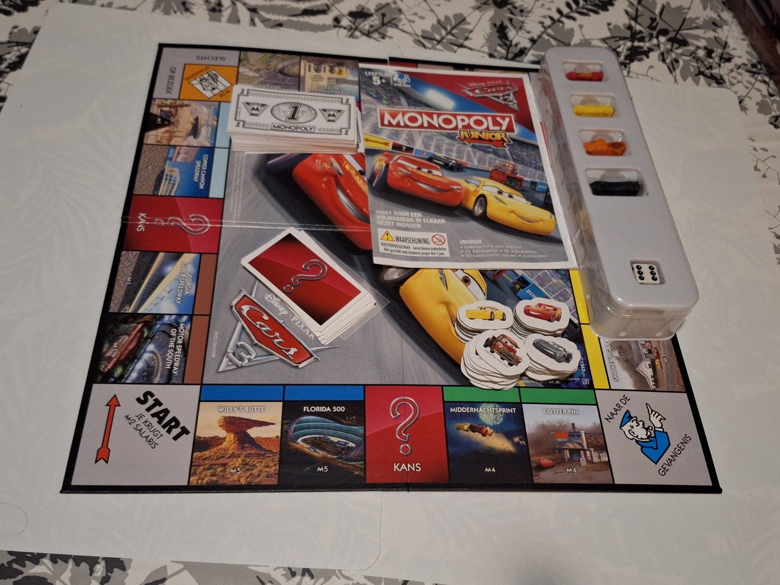 Onderdelen. Monopoly. Junior. Cars 3. Niet Compleet., Ophalen of Verzenden, Zo goed als nieuw