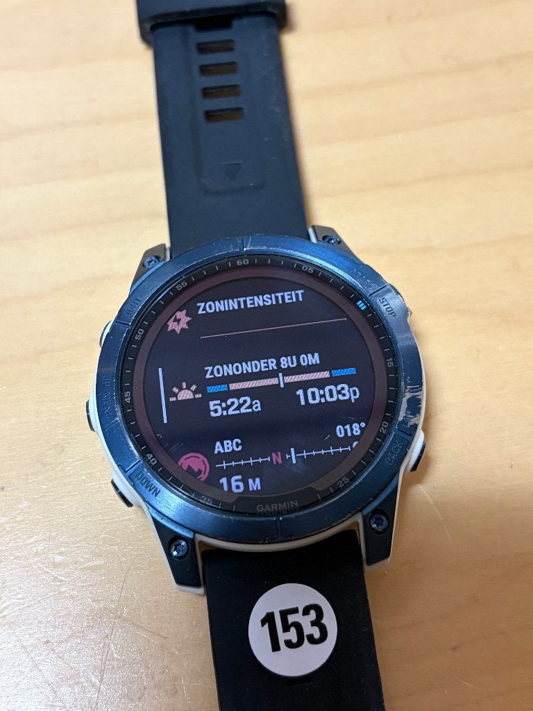 Garmin Fenix 7 (saffier Solar GPSinruil-nr 153), Bramenberg 9, Carmin, Wit, Info@gpsinruil.nl