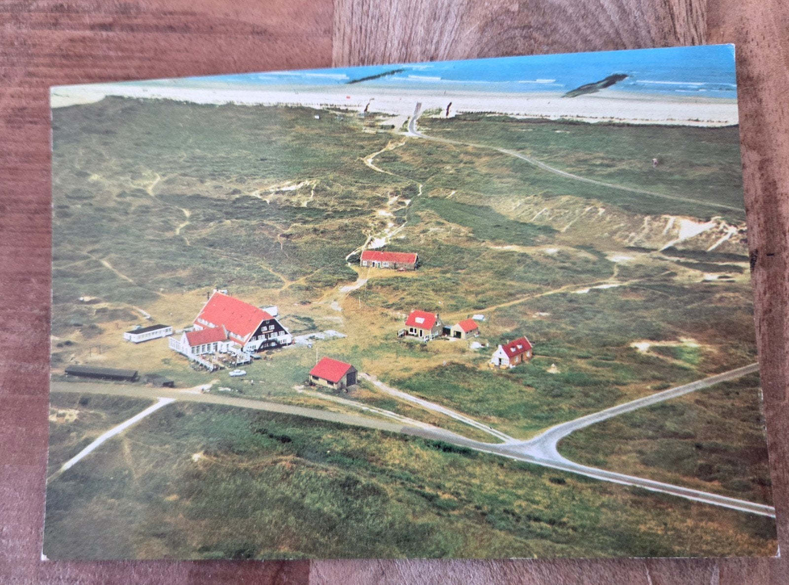 Vlieland 'Het Posthuis' - Luchtfoto, Verzenden, 1960 tot 1980, Ongelopen, Waddeneilanden